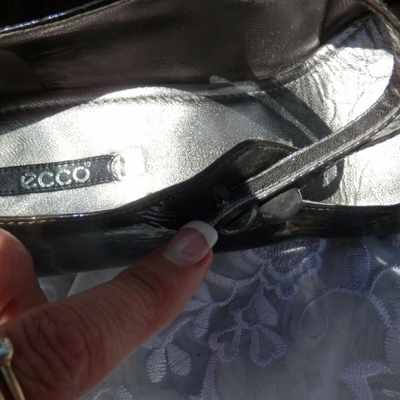 Ecco Brown Marbled Strap Heel Mary Jane Sz 41 Shoe - Picture 8 of 8